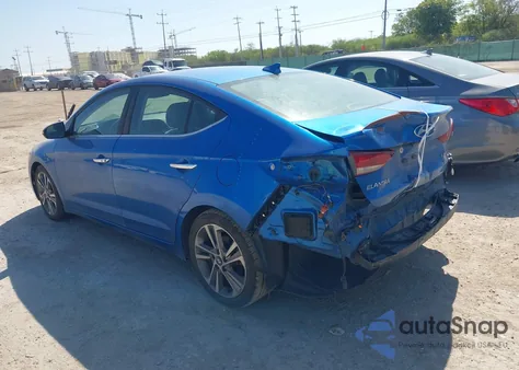 2017 Hyundai Elantra Limited from USA, damaged, VIN 5NPD84LF5HH042051